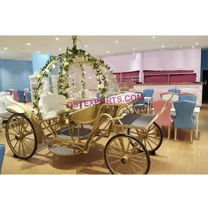 Kereta Cinderella Pernikahan Buggy untuk Dekorasi Panggung Kereta Dorong Cinderella Pernikahan Terbaru Buggy untuk Dekorasi Panggung