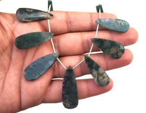 Cuentas de Briolette de cuarzo Natural con forma de pera, joyería hecha a mano - Product Image 4