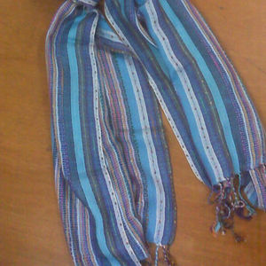 Bufanda Larga de Viscosa para Mujer, Primavera, con Hilo Decorativo, Color y Talla Personalizables - Product Image 1