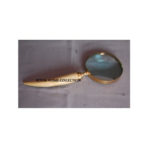 Lupa con mango de bocina de lujo, lupa portátil asequible, lupa óptica para agrandar la imagen con mango de bocina - Product Image 2