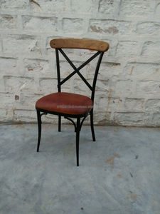 Silla de café industrial vintage de la mejor calidad, muebles de restaurante de madera de diseño moderno - Product Image 5