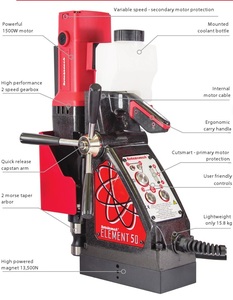 De servicio pesado 50mm núcleo magnético máquina de perforación - Product Image 2