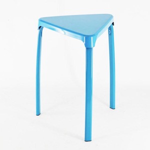 Tabouret rond en plastique contemporain noir pas cher TOP JINGLE pour chambre à coucher et appartement - Product Image 3