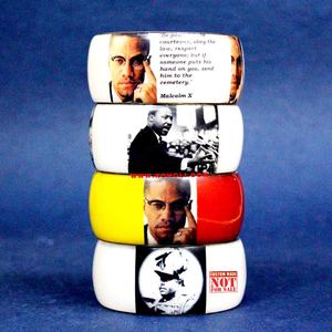 Bijoux de mode personnalisés faits à la main avec design imprimé bracelets de manchette unisexe en acier inoxydable turquoise pour les fêtes mariages cadeaux - Product Image 5