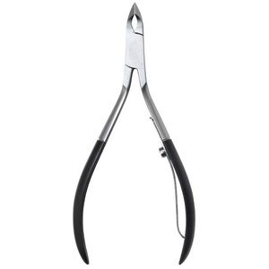 Cortador de cutículas de acero inoxidable profesional personalizable OEM/ODM Removedor de tejido muerto medio negro para el cuidado personal Dedos afilados - Product Image 1