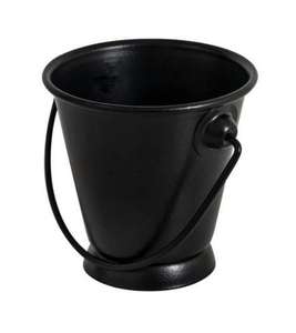 Cubo de Metal negro para decoración de fiestas, Cubo de Metal negro para decoración de bodas, decoración de Halloween, suculenta - Product Image 1