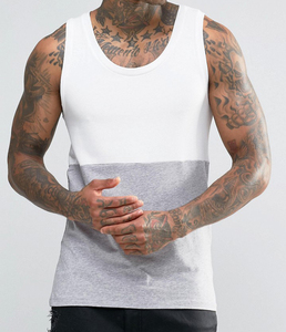 Débardeur décontracté pour homme en coton 100% sur mesure, léger, respirant, anti-boulochage, tissu tricoté, séchage rapide, logo et couleur personnalisés - Product Image 4