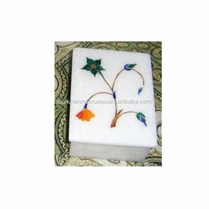 Caja de incrustación decorativa blanca - Product Image 1