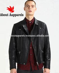 Chaqueta y abrigos de piel de oveja auténtica para motocicleta, Color sólido bordado a granel a la moda, gran oferta - Product Image 2