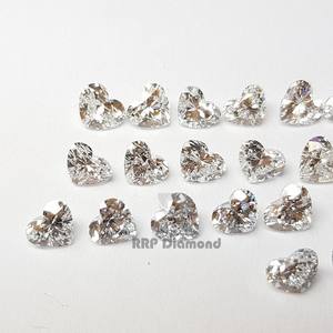 Diamante suelto de corte de corazón blanco pulido CVD excelente claridad VVS certificada GIA e IGI para aplicación de joyería - Product Image 2