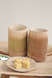 Taza de bambú ecológica para beber agua, cerveza con logotipo personalizado - Product Image 5
