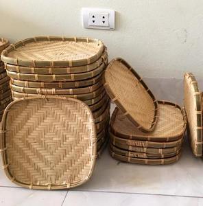 Panier plat en bambou de conception élégante en provenance du Vietnam - Product Image 1