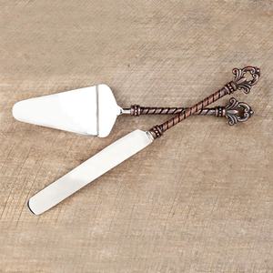 Antique Decorative Copper <b>Handle</b> Cake Server New Stainless Steel Triangle Cake <b>Shovel</b> Knife Cake <b>Shovel</b> - Product Image 2