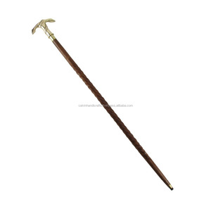 Bastones para hombres y mujeres, bastón de ancla de barco de latón macizo Vintage antiguo, bastón para caminar, bastón de eje de madera resistente - Product Image 2