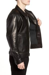 Chaqueta Bomber de cuero de talla grande con estilo para hombre más vendido Cierre de cremallera Transpirable El mejor precio para el invierno en diferentes colores - Product Image 5