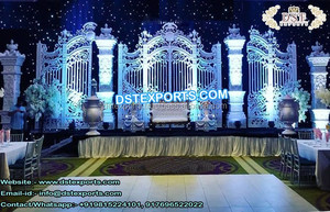 Decoraciones de Escenario para Bodas de Estilo Victoriano, Escenario Dorado Romántico para Bodas Asiáticas, Escenario Victoriano Vibrante para Bodas Cristianas en el Reino Unido - Product Image 5
