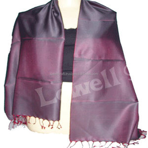 Polyester Shiny Knitted Ladies <b>Scarf</b> Printed <b>Satin</b> with Custom Designer Logo Fashion Style for Winter Spring Summer - Product Image 2