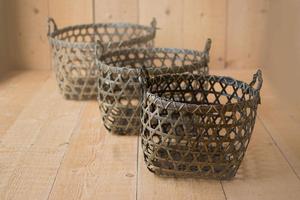 Cestas de almacenamiento de bambú hechas a mano 100% para uso diario y almacenamiento de alimentos sostenibles y baratas - Product Image 4