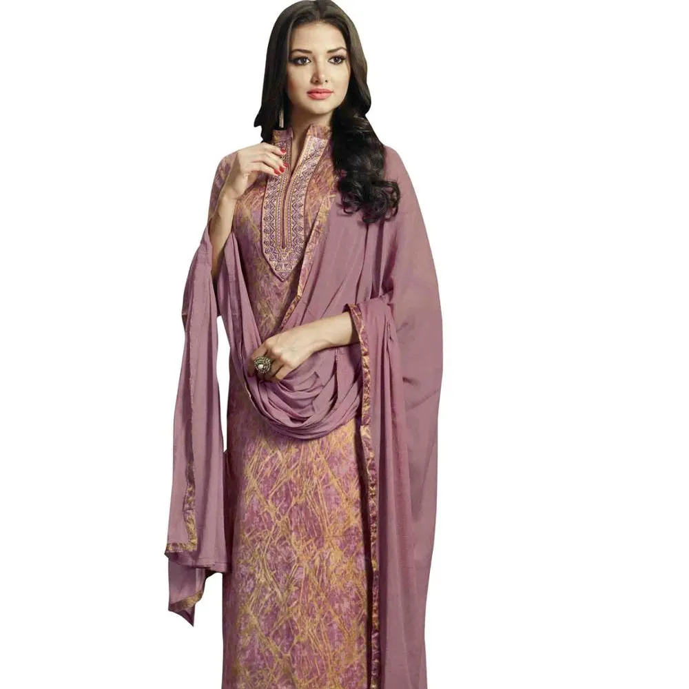 Vestido elegante personalizado para mujer, prenda Regular sin costuras, Material Salwar kameez con gasa Dupatta para mujer, Ropa Étnica