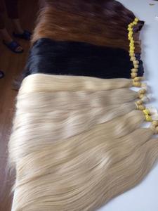 Cabello humano virgen liso en extensión Cabello Remy Color Cabello Rubio - Product Image 4