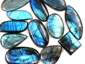 อัญมณีหลวมไฟลาบราดอไรต์สีฟ้าธรรมชาติส่งตรงจากผู้ผลิต - Product Image 5