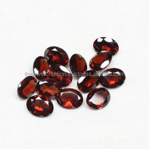 Piedras Preciosas Semipreciosas Sueltas Ovaladas Facetadas de Granate Rojo Natural de 6 mm y 7 mm, Compre en Línea a Precio de Mayorista, Venta de Fabricante y Distribuidor - Product Image 1