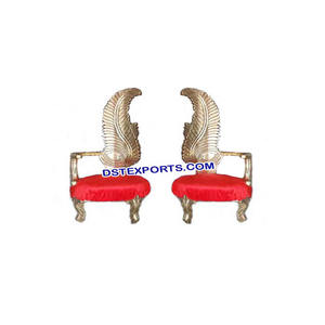 Sillas de boda de estilo indio para novio, Set de muebles de boda para recepción - Product Image 1