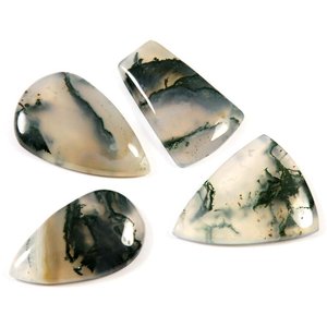 หินธรรมชาติ มอสอาเกต คริสตัล รูปทรงผสม หินหลวม คาโบชอง คริสตัลบำบัด หินอัญมณี คาโบชองทุกแบบ หินบำบัด - Product Image 3