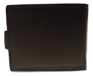 กระเป๋าสตางค์ใบสั้นหนังสีน้ำตาลแท้สไตล์โมเดิร์น RFID มีซิปปิดและตกแต่งตัวอักษร - Product Image 4