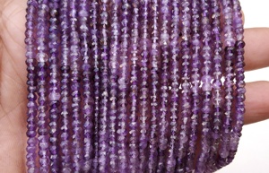 Perles rondelles à facettes en améthyste bleue ombrée pour la fabrication de bijoux, bricolage, Bracelet, collier, boucle d'oreille, vente en gros - Product Image 4