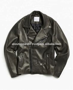 Ropa Hombre Tan Moto Chaqueta de cuero Transpirable Personalizado Cuero de oveja Invierno Proveedores a granel Venta al por mayor con decoración de piel - Product Image 6