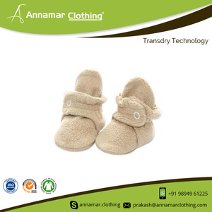 Manufacturer In India High Quality 100% Cotton Fleece Baby Booties with GOTS Certified - Baby-Booties-Cotton-Fabric-New-Born - Product Image 4