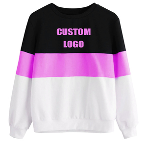 เสื้อสเวตเตอร์แบบสวมหัวคอกลมแขนยาวสำหรับผู้หญิงเสื้อฮู้ดลายทางสวมหัวมีฮู้ดกำหนดโลโก้เองสำหรับฤดูใบไม้ร่วง - Product Image 6