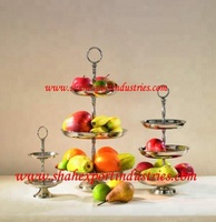 Support de table à Dessert en métal rond antique écologique pour Cupcake, gâteau, pâtisserie, bonbons, plaque d'affichage pour fête d'anniversaire de mariage