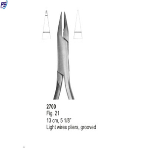 FRESNO SURGE Fermoir à élingue et pince à cintrer les fils Pince orthodontique dentaire Fig.28 14 Cm,5 1/2 ''FS:2699 - Product Image 2