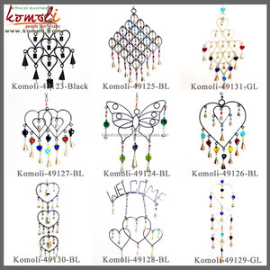 Campanas de viento de hierro forjado artesanales, clúster grande de campanas para el hogar y jardín, decoración de granja al por mayor, decoración del hogar - Product Image 5