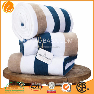 Juego de toallas de baño de cabaña tejidas a rayas, toallas de piscina - Product Image 3