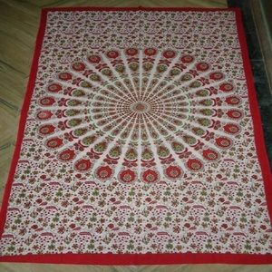 New Mandala Printed Solid Color Cotton Bed Sheets/Wall Hangings Tapestry Wholesale From India - Product Image 6
