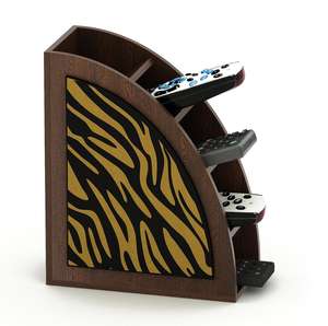Bluewud Otto <b>Remote</b> Holder And Organizer Stand (Color : Wenge , Customization : Available) - Product Image 2