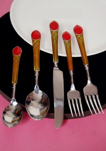 Ensembles de couverts écologiques en acier inoxydable 304 avec boîte-cadeau pour une utilisation en fête - Product Image 4