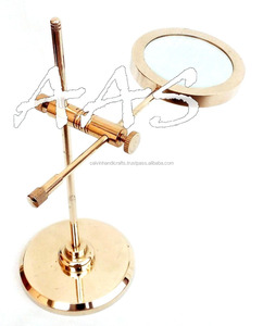11 Kính Lúp Bằng Đồng, Kính Lúp Để Bàn Văn Phòng Cổ Điển Hàng Hải CHMG40008 - Product Image 5