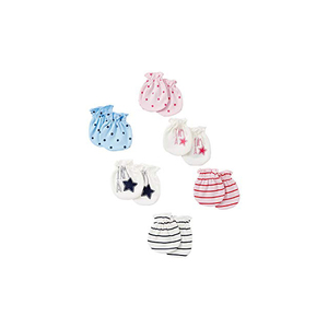Nouveau-né bébé mitaines doux coton infantile Handguard nouveau-né bébé sans rayures mitaines pour 0-6 mois - Product Image 1