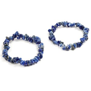 <b>Gemstone</b> Sodalite Chips <b>Bracelets</b> - Product Image 1