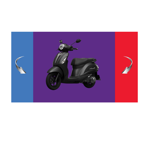 Ziao — scooter à essence fait au Vietnam, couleur noir/blanc, modèle masculin 125 - Product Image 1