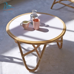 Mesa de centro de mimbre mediana, escritorio de café de Vietnam - Product Image 2