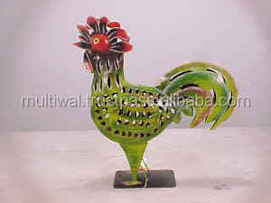Canto de gallo de metal para decoración de jardín - Product Image 5