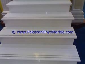 Ziarat Diseño moderno Blanco Carrara Mármol Espiral Escaleras Elevadores Uso interior y exterior Material de piedra natural - Product Image 2