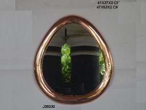 Miroir mural avec cadre en métal or Rose, 30mm, disponible en toutes les tailles et styles, décoration murale - Product Image 6