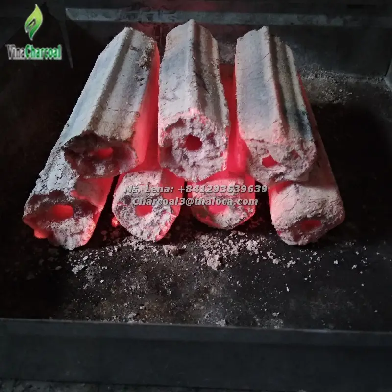 Non-toxic smokeless high quality natural briquettes sawdust power from vietnam hardwood manufacturing