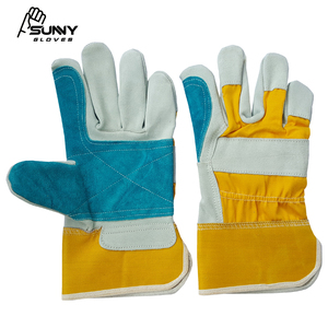 Alta calidad doble Palma de cuero de vaca guantes de trabajo - Product Image 2